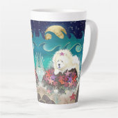DANCIN' MIT STARZ Creme Chow Latte Tasse (Rechte Ecke)