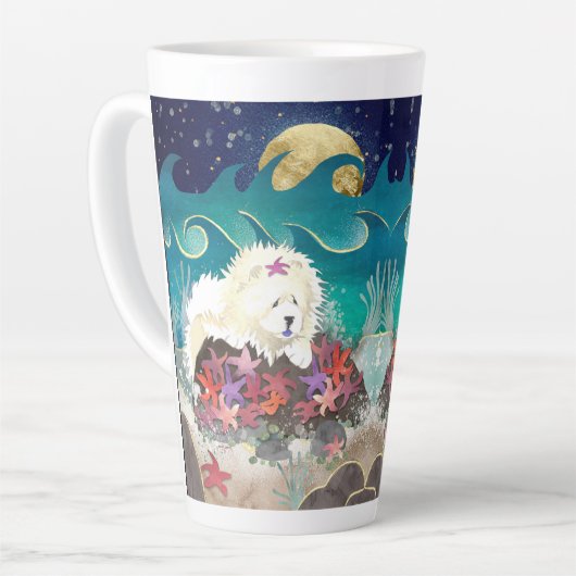DANCIN' MIT STARZ Creme Chow Latte Tasse (Linke Ecke)