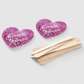 Dancin' Romancin' Pink Heart Fächer (Non-assembled)