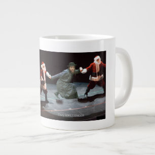 Dancin' Santas & Chassid Jumbo-Tasse