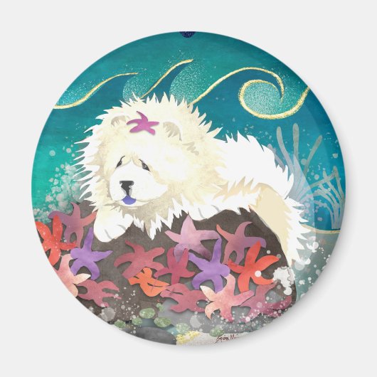 DANCIN WITH THE STARZ - Cream Chow Magnet (Vorne)