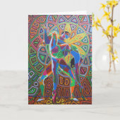 Dancing - 2011 as greetingcard karte (Gelbe Blume)