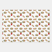 Dancing 50er Jahre Food Assorment Geschenkpapier Set (Vorderseite 3)