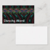Dancing Aliens (you may change the words) Visitenkarte (Vorne/Hinten)