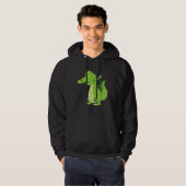 Dancing Alligator Funny Dabbing Alligator Hoodie (Vorne ganz)