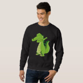 Dancing Alligator Funny Dabbing Alligator Sweatshirt (Vorne ganz)