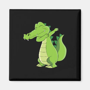 Dancing Alligator Geschenk Funny Dabbing Alligator Magnet