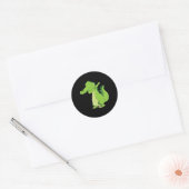 Dancing Alligator Geschenk Funny Dabbing Alligator Runder Aufkleber (Umschlag)