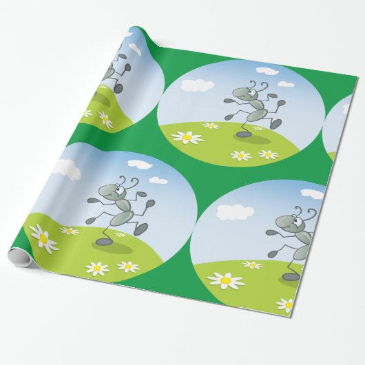 Dancing Ant Geschenkpapier (Ungerollt)