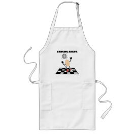 Dancing Arepa Funny Bilingual Venezuelan Arepa Lange Schürze