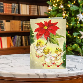 Dancing Baby Angels Grußkarte Feiertagskarte