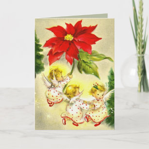 Dancing Baby Angels Grußkarte Feiertagskarte