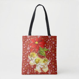 Dancing Baby Angels mit Snowflakes Tasche