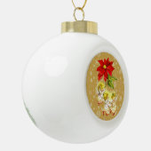 Dancing Baby Angels on Gold Keramik Kugel-Ornament (Links)