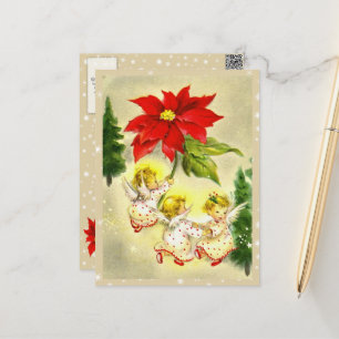 Dancing Baby Angels Vintage Postkarte