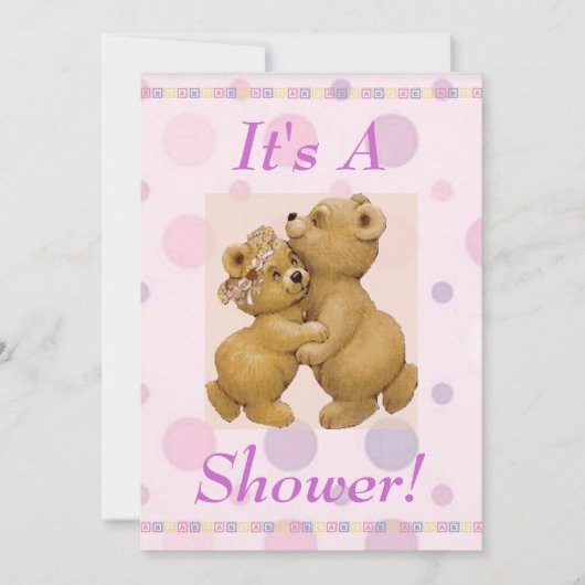 Dancing Baby Shower Einladung (Vorderseite)
