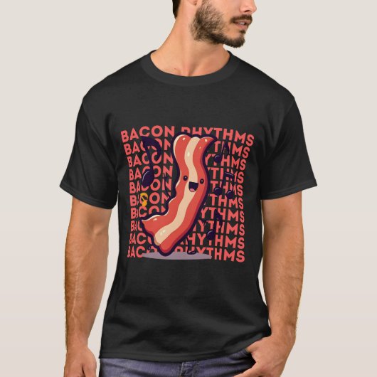 Dancing Bacon Delight Grafischer T - Shirt - Spaß (Vorderseite)