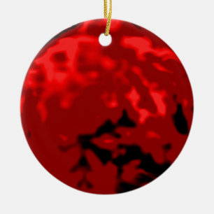 Dancing Ball Red Silver Trans MUSEUM Zazzle Gesche Keramik Ornament