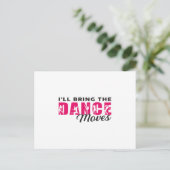 Dancing Ballerina Dance Queen Dancer Gift Postkarte (Stehend Vorderseite)
