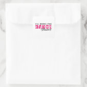 Dancing Ballerina Dance Queen Dancer Gift Quadratischer Aufkleber (Tasche)