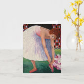 Dancing Ballerina Note Cards Karte (Gelbe Blume)
