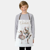 Dancing Ballerina & Prince Custom Name Kids Apron Schürze (Getragen)