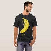 Dancing Banana Funny Cartoon Design T-Shirt (Vorne ganz)