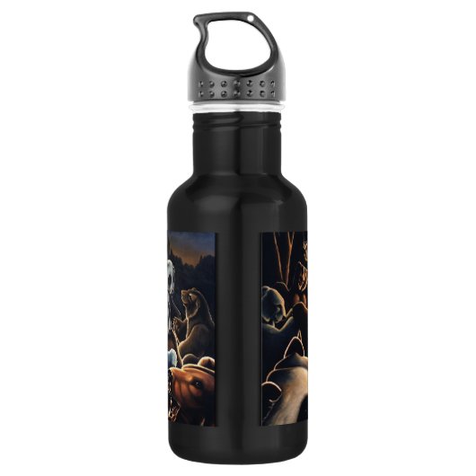 Dancing Bear Art Bear Art Trinkflasche (Rückseite)