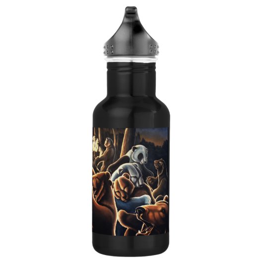 Dancing Bear Art Bear Art Trinkflasche (Rechts)