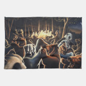 Dancing Bear Handtuch Bär Party Kunst, Dichtung un (Horizontal)