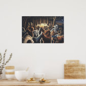 Dancing Bears Art Prints Bear Art Poster (Küche)