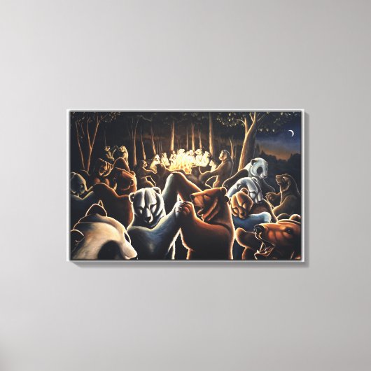 Dancing Bears Art Prints Bear Art Poster Leinwanddruck (Vorderseite)