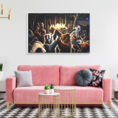 Dancing Bears Art Prints Bear Art Poster Leinwanddruck (Insitu (Wohnzimmer))