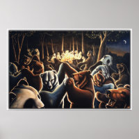 Dancing Bears Malerei Prints Bären Kunst Plakate