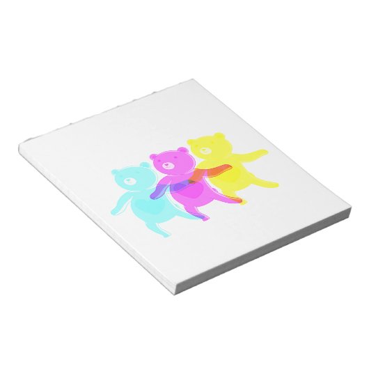 Dancing Bears Notizblock (angewinkelt)