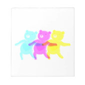 Dancing Bears Notizblock (Vorderseite)