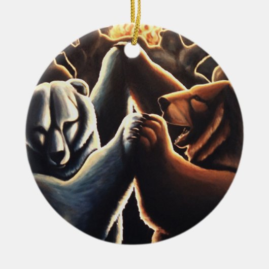 Dancing Bears Ornament Multikulturelle Liebe (Vorne)