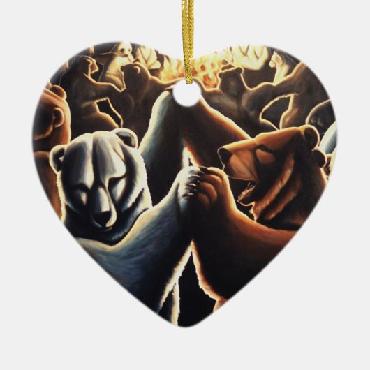 Dancing Bears Ornament Multikulturelle Liebe (Vorne)