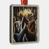 Dancing Bears Ornament Multikulturelle Liebe Aus Metall (Rechts)