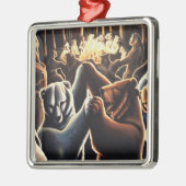 Dancing Bears Ornament Multikulturelle Liebe Aus Metall (Links)