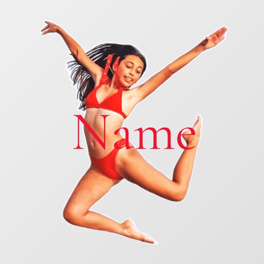 Dancing Bikini Model Thunder_Cove Fensteraufkleber (Blatt)