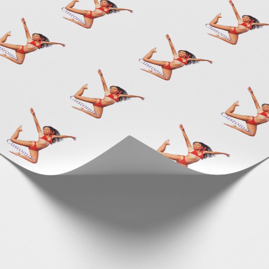 Dancing Bikini Model Thunder_Cove Geschenkpapier (Ecke)