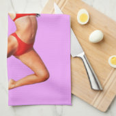 Dancing Bikini Model Thunder_Cove Geschirrtuch (Viertel Falte)