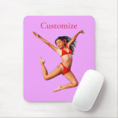 Dancing Bikini Model Thunder_Cove Mousepad (Mit Mouse)