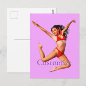 Dancing Bikini Model Thunder_Cove Postkarte (Vorne/Hinten)