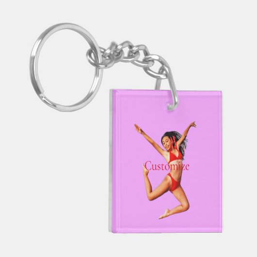 Dancing Bikini Model Thunder_Cove Schlüsselanhänger (Vorderseite links)