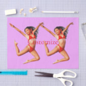 Dancing Bikini Model Thunder_Cove Seidenpapier (Handwerk)