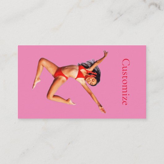Dancing Bikini Model Thunder_Cove Visitenkarte (Rückseite)