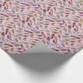 Dancing Birds Glossy Geschenkpapier (Ecke)