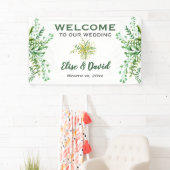 Dancing Blätter - Hochzeitsempfang mit Banner (Insitu)